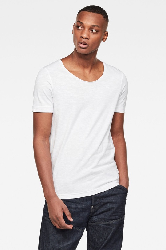 G-Star - Tričko kulatý bílá D14455.C372.110