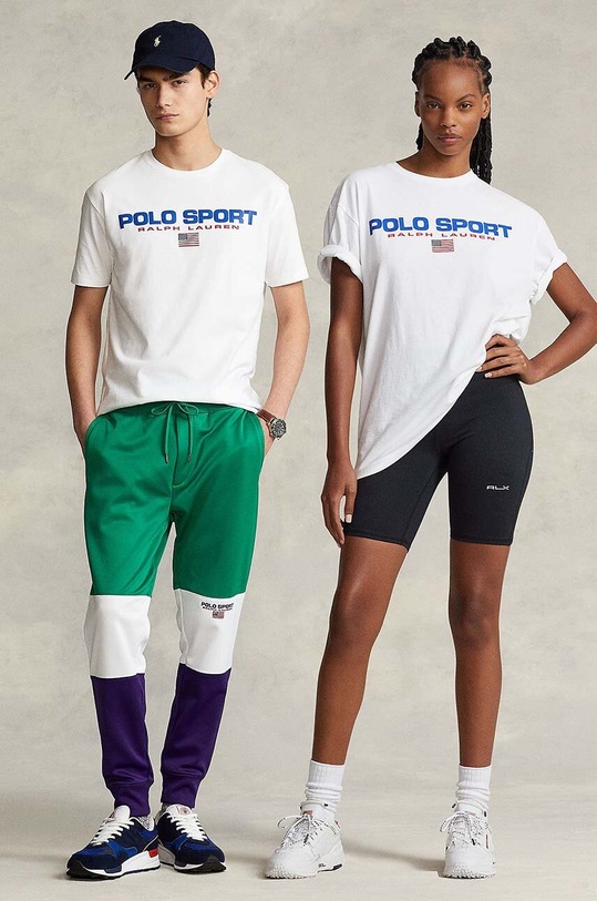 Bavlnené tričko Polo Ralph Lauren biela 710750444002