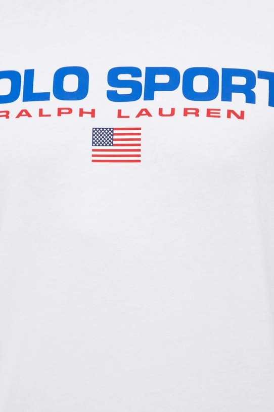 Хлопковая футболка Polo Ralph Lauren 710750444002 белый