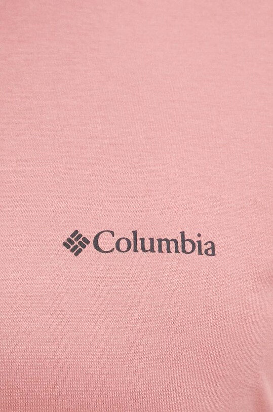 Хлопковая футболка Columbia North Cascades розовый 1834041