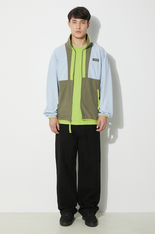 Памучна тениска Columbia North Cascades 1834041 зелен SS25