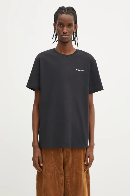 Columbia cotton t-shirt North Cascades regular black 1834041