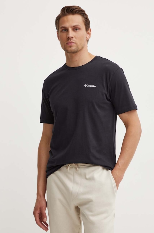 Îmbrăcăminte Columbia tricou din bumbac North Cascades 1834041 negru