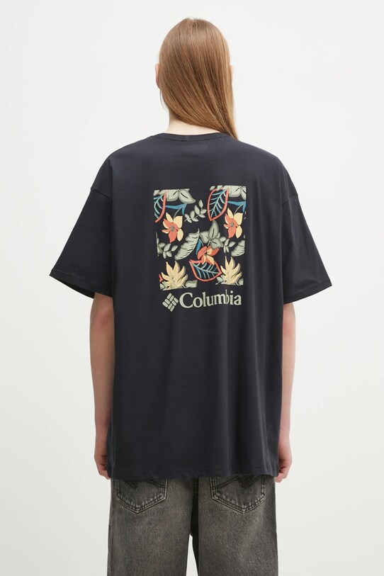 Odzież Columbia t-shirt bawełniany North Cascades 1834041 czarny