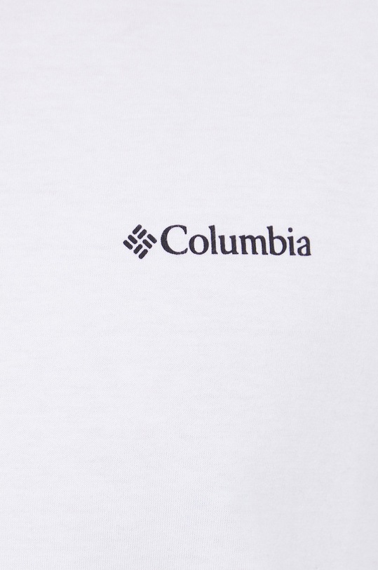 Βαμβακερό μπλουζάκι Columbia North Cascades 1834041 λευκό
