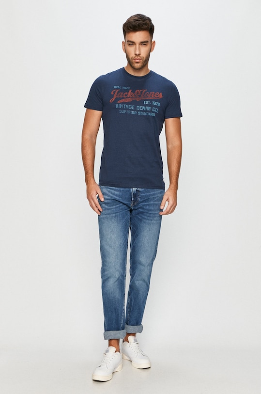 Premium by Jack&Jones - T-shirt 12178170 granatowy AW20