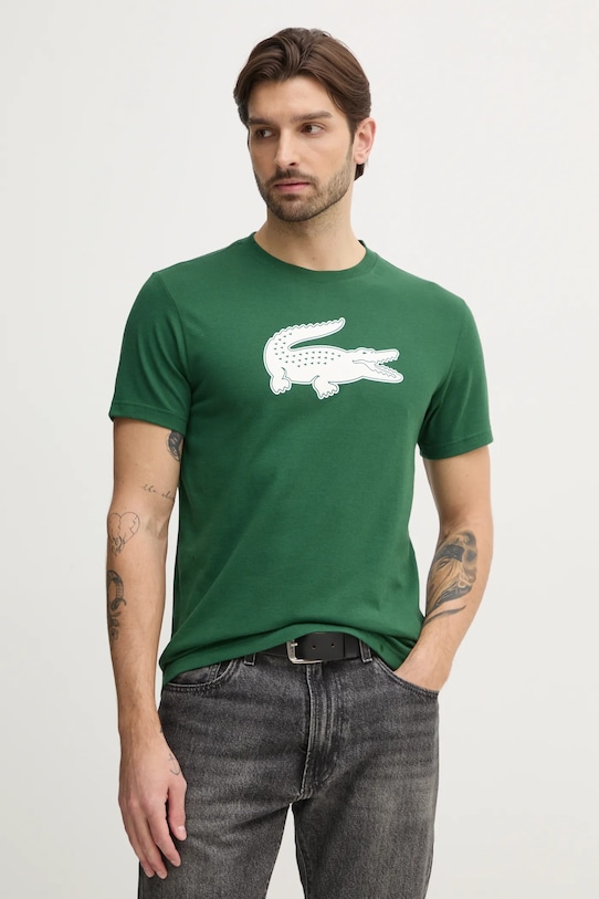 Lacoste tricou print verde TH2042