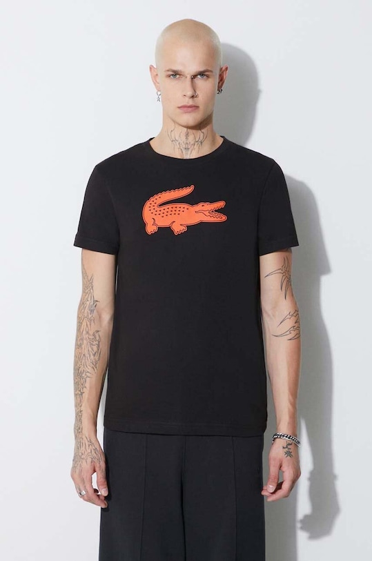 Lacoste t-shirt czarny TH2042
