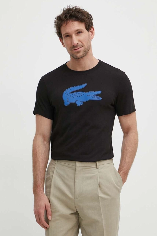 Lacoste t-shirt regular czarny TH2042