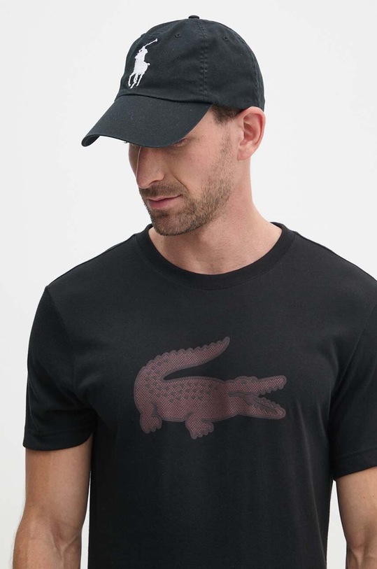 Lacoste t-shirt czarny TH2042