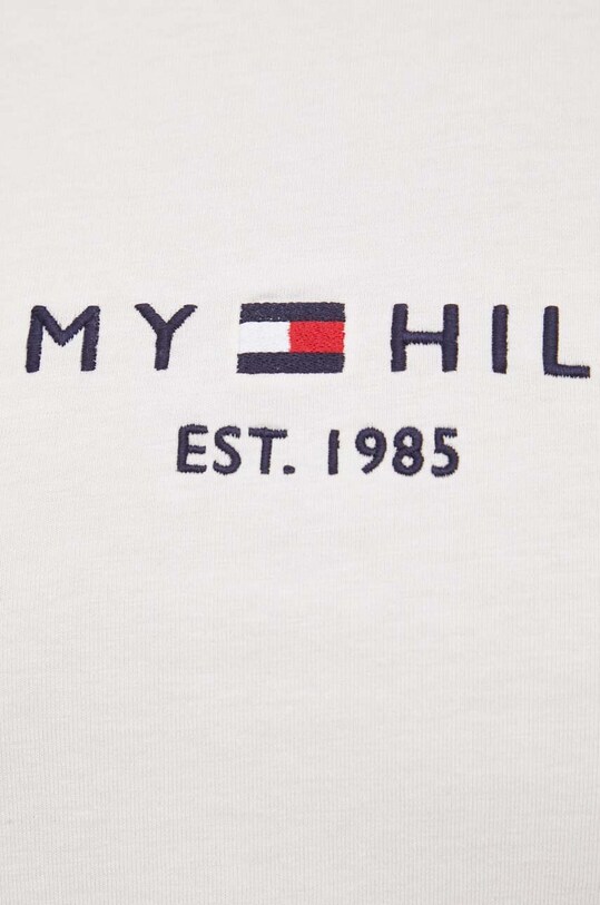 Βαμβακερό μπλουζάκι Tommy Hilfiger MW0MW11797 μπεζ