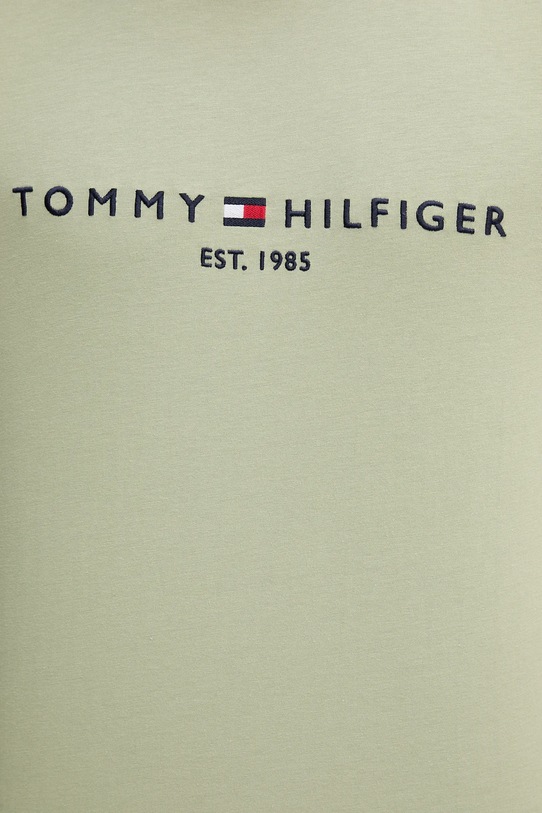 Tommy Hilfiger t-shirt bawełniany zielony MW0MW11797
