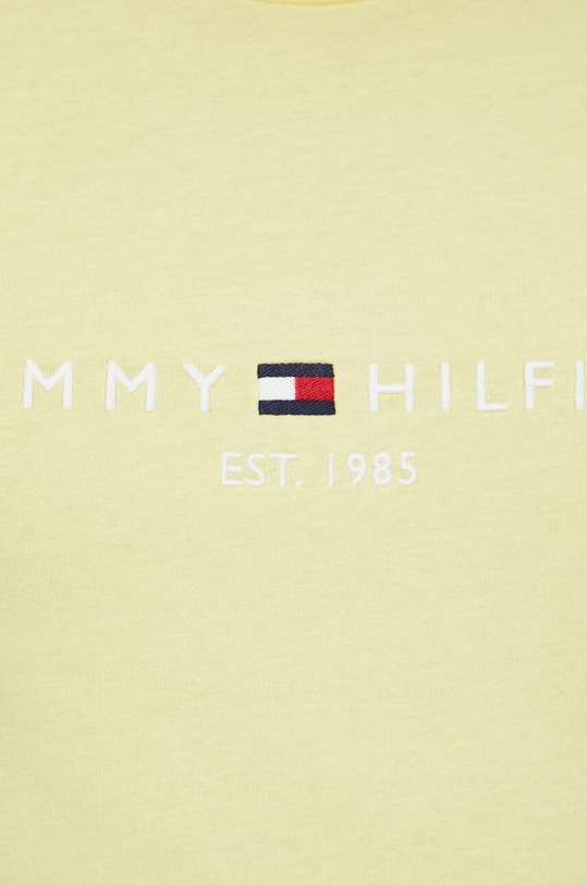 Tommy Hilfiger t-shirt bawełniany MW0MW11797 żółty