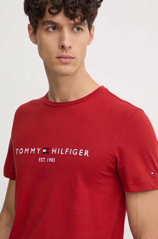 Бавовняна футболка Tommy Hilfiger червоний MW0MW11797