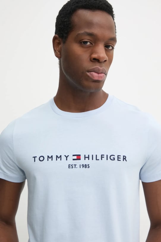 Tommy Hilfiger tricou din bumbac albastru MW0MW11797