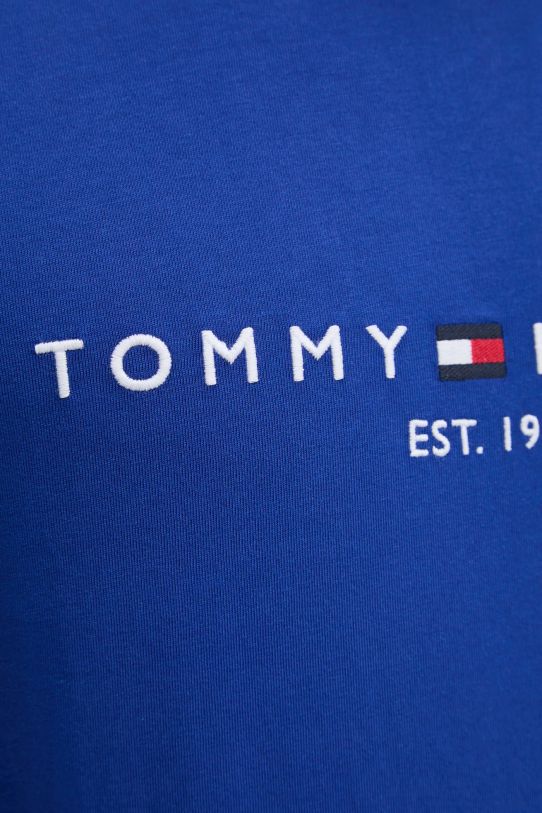 Bavlnené tričko Tommy Hilfiger MW0MW11797 modrá