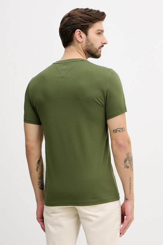 Odzież Tommy Hilfiger t-shirt bawełniany MW0MW11797 zielony