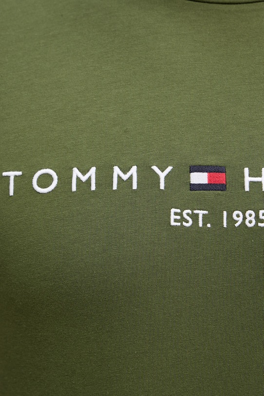 Bavlněné tričko Tommy Hilfiger MW0MW11797 zelená