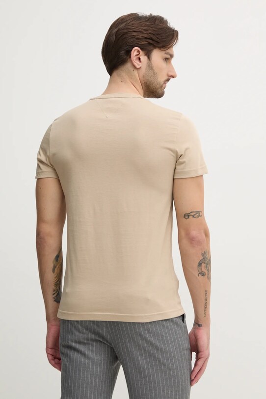 Odzież Tommy Hilfiger t-shirt bawełniany MW0MW11797 beżowy