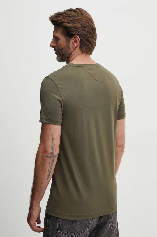 Odzież Tommy Hilfiger t-shirt bawełniany MW0MW11797 zielony