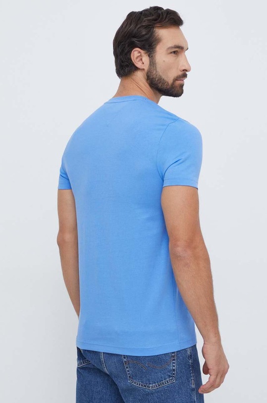 Tommy Hilfiger t-shirt bawełniany MW0MW11797 niebieski SS25