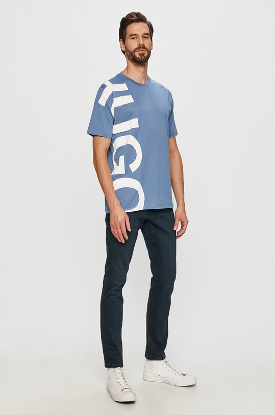 Hugo - Tričko 50458259 modrá SS21