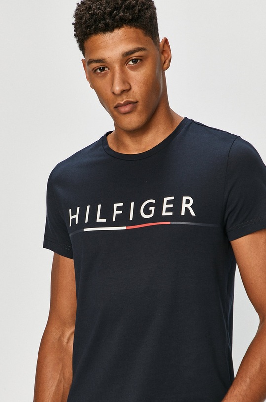 Tommy Hilfiger - Футболка бавовна темно-синій MW0MW14550