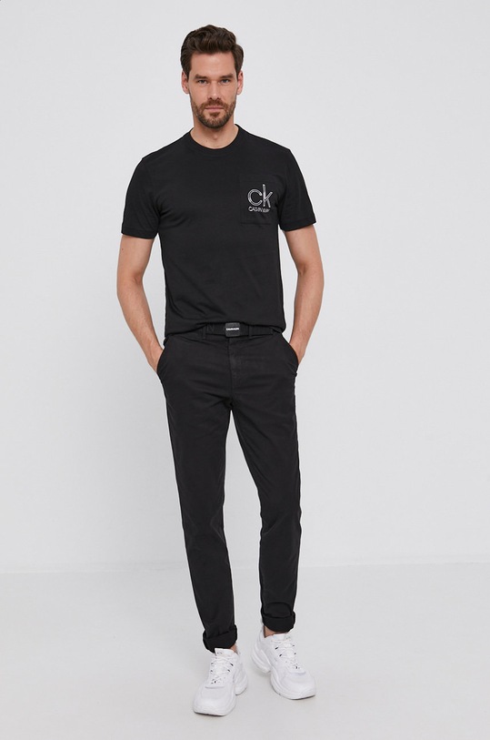 Calvin Klein T-shirt K10K106709.4891 czarny AW20