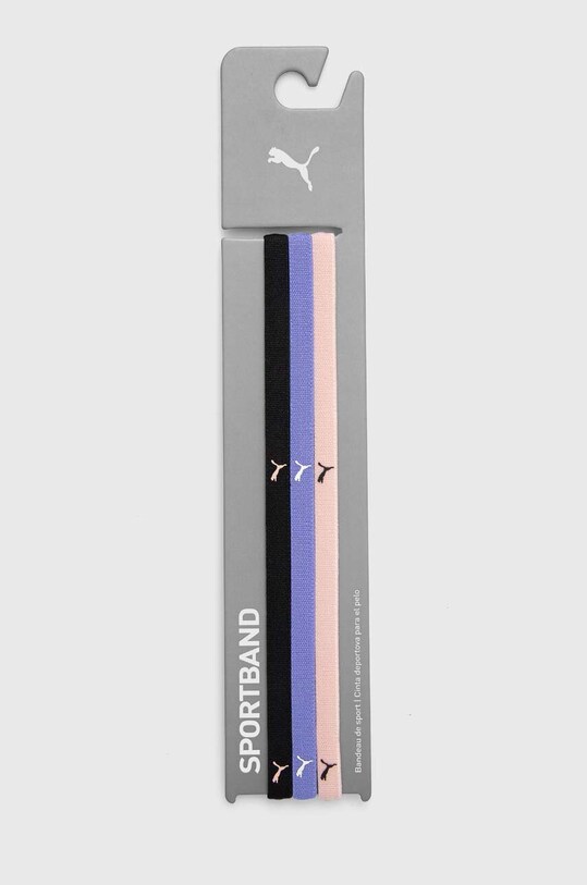Повязки на голову Puma 3 шт фиолетовой 053491