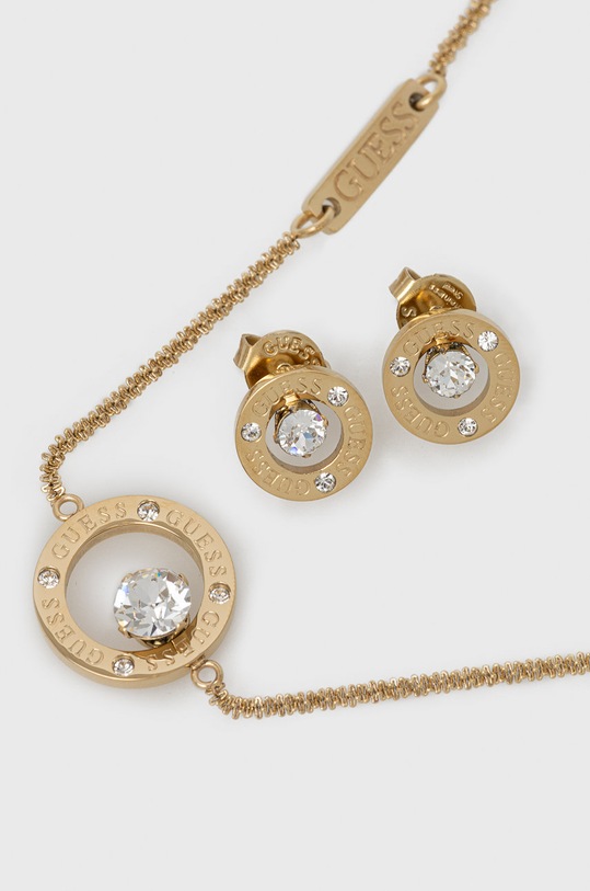 Guess - Bransoletka i kolczyki złoty JUBS20.300JW