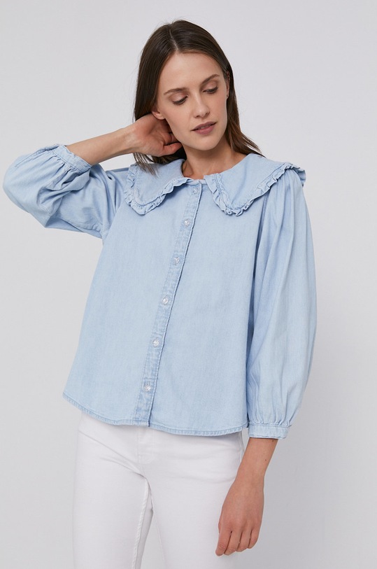 Levi's Koszula bawełniana A0668.0002 bawełna niebieski A0668.0002