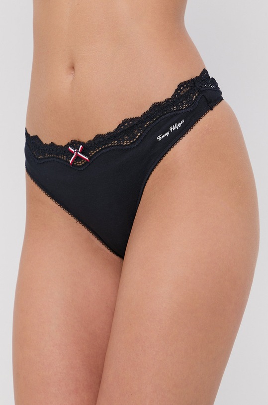 Tommy Hilfiger Stringi dzianina granatowy UW0UW02811.4890