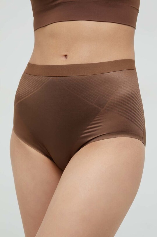 Моделирующие трусы Spanx трикотаж коричневый 10251R