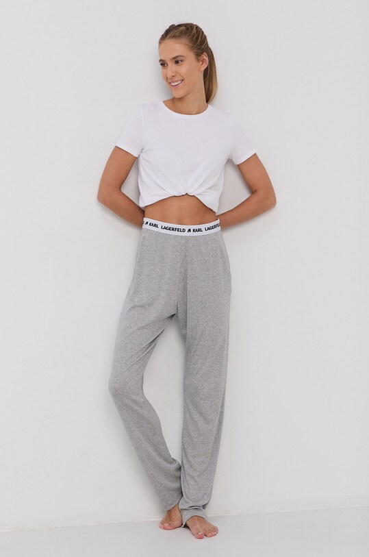 Karl Lagerfeld Pantaloni de pijama 215W2182 gri AW21
