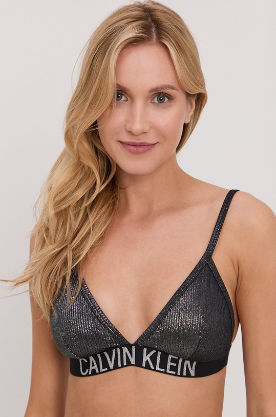 Calvin Klein Biustonosz kąpielowy bez fiszbinów czarny KW0KW01579.4890