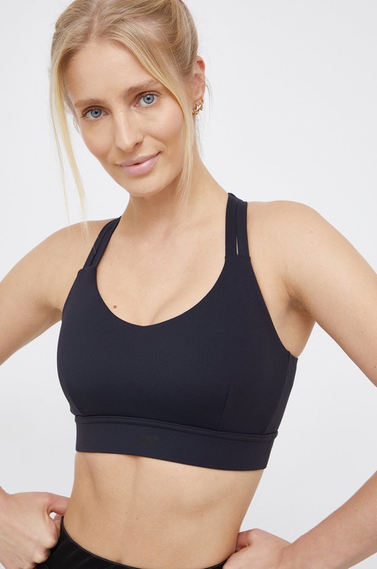 4F Biustonosz sportowy czarny H4Z21.STAD015