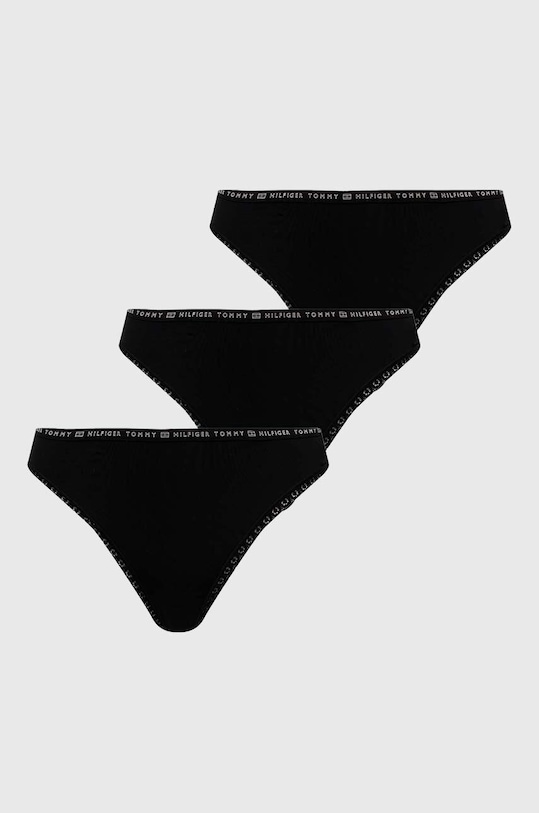 Tommy Hilfiger Stringi (3-pack) tkanina czarny UW0UW02824.4890