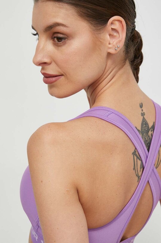 Under Armour biustonosz sportowy Crossback fioletowy 1361034