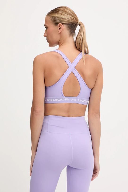 Odzież Under Armour biustonosz sportowy Crossback 1361034 fioletowy