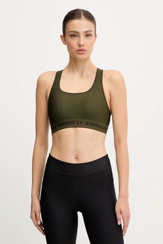 Under Armour biustonosz sportowy Crossback zielony 1361034