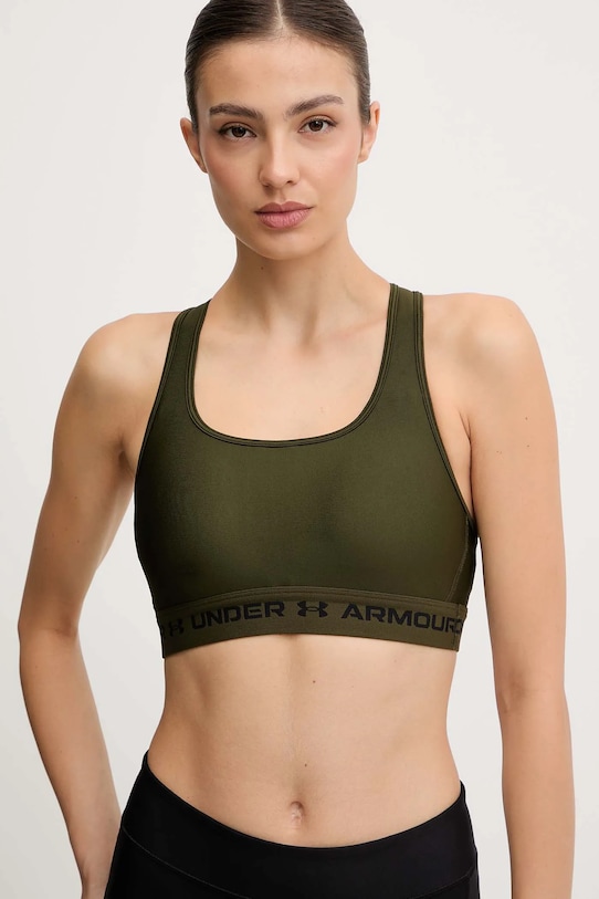 Under Armour biustonosz sportowy Crossback zielony 1361034