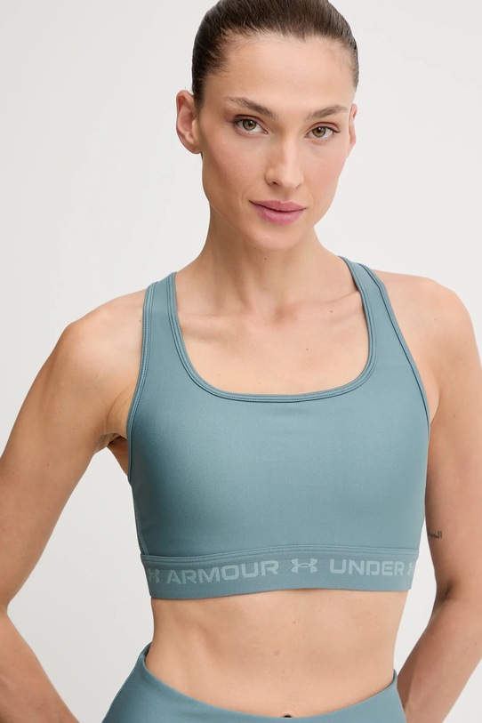 Under Armour biustonosz sportowy Crossback zielony 1361034