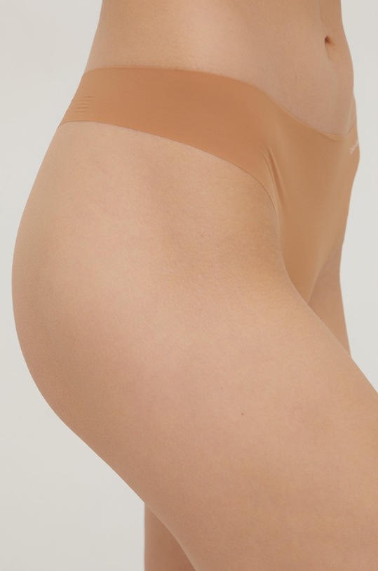 Odzież Calvin Klein Underwear Stringi 0000D3428E.4890 beżowy