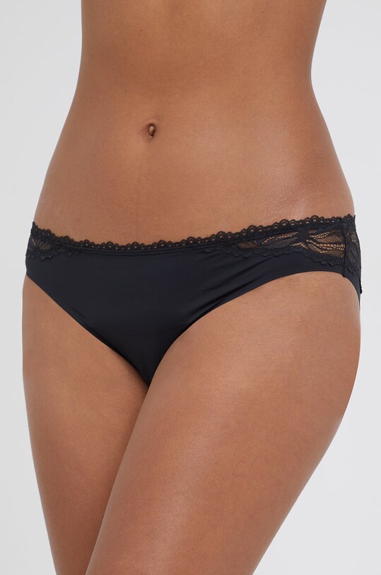 Calvin Klein Underwear bugyi sima fekete 000QF6398E.4890