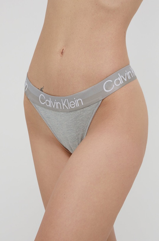 Стринги Calvin Klein Underwear 000QF6686E.4890 серый AW21