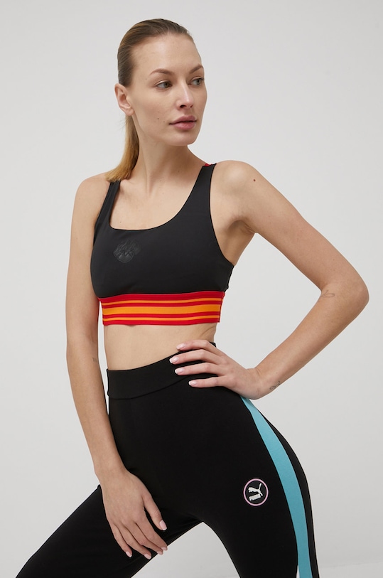 Спортивный бюстгальтер Puma Title Nine 532501 упрочнённая чёрный 532501