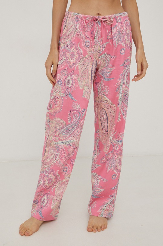 Pyžamo Lauren Ralph Lauren růžová ILN92102