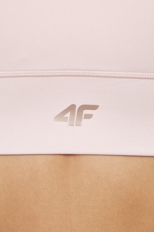 4F - Biustonosz sportowy D4L21.STAD400 różowy