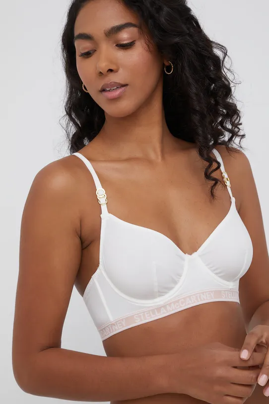 Stella McCartney Lingerie Biustonosz bawełna biały S6R240780