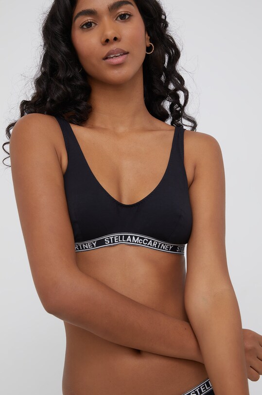 Stella McCartney Lingerie Biustonosz bawełna czarny S6RK00780